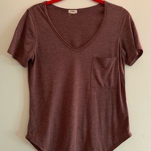 Maroon comfy T